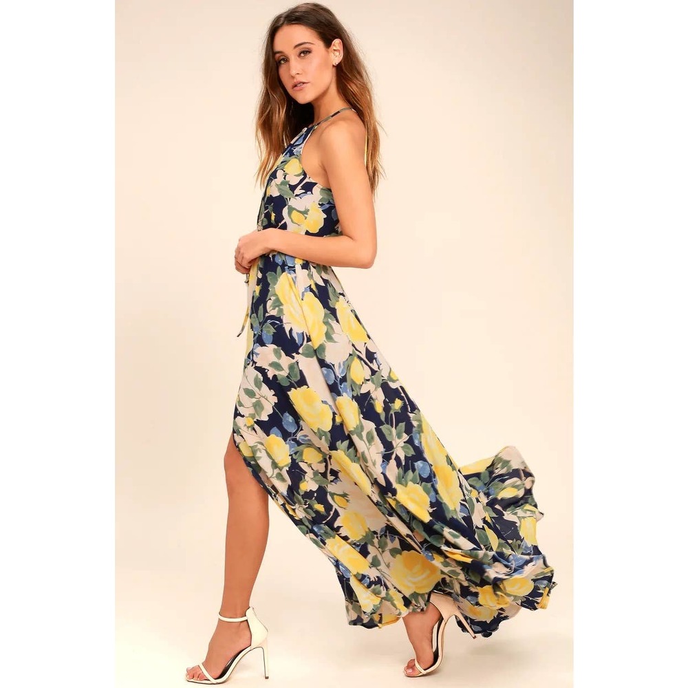 Lulu's Precious Memories Floral Maxi Dress